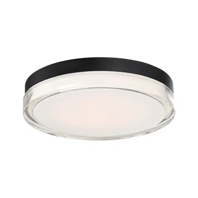 Dweled Dot 12 1/4" Wide Black Led Outdoor Ceiling Light