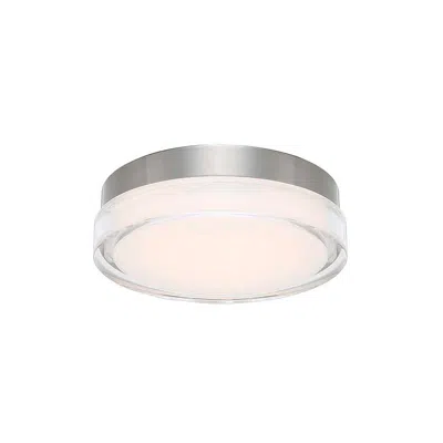 Dweled Dot 12 1/4" Wide Stainless Steel Led Outdoor Ceiling Light