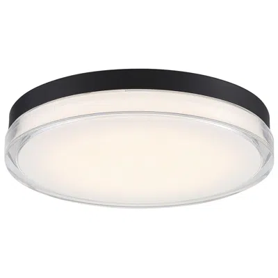 Dweled Dot 15" Wide Black Led Outdoor Ceiling Light