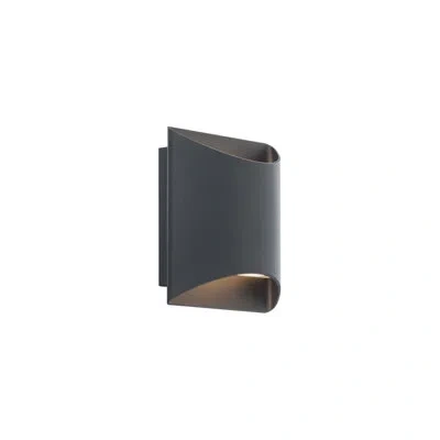 Dweled Duet 5.5" Led Wall Sconce With Built-in Color Temperature Adjustability (2700k-3000k-3500k) In Black