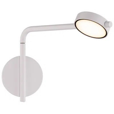 Dweled Elbo White 2700k Led Swing Arm Wall Lamp With Usb Port