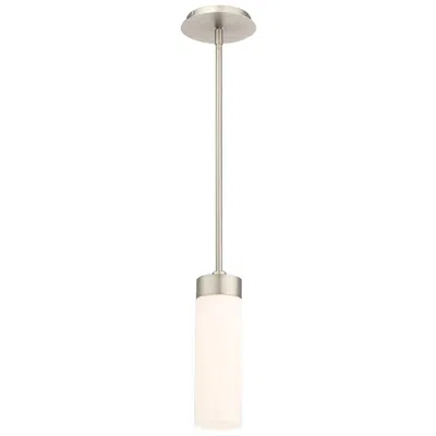 Dweled Elementum 3 1/2" Wide Satin Nickel Led Mini Pendant