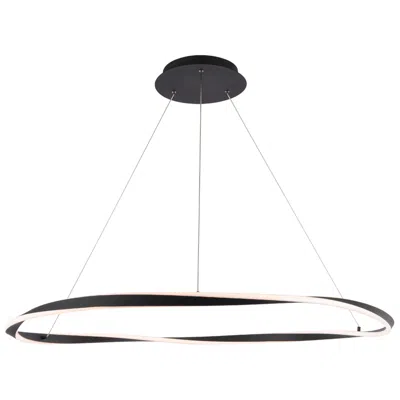 Dweled Eternal 40 1/2" Black Wedding Ring Modern Pendant Chandelier