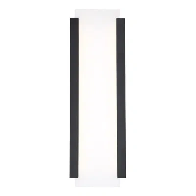 Dweled Fiction Dimmable Led Outdoor Wall Sconce In Matte Black