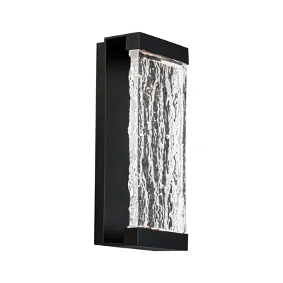 Dweled Fusion 14" High Black Outdoor Led Wall Light