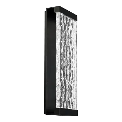 Dweled Fusion 19 3/4" High Black Led Outdoor Wall Light
