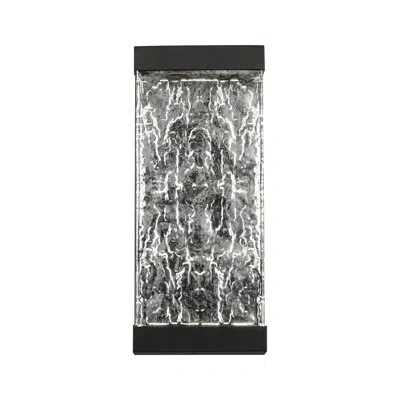 Dweled Fusion Black Integrated Led Outdoor Armed Sconce