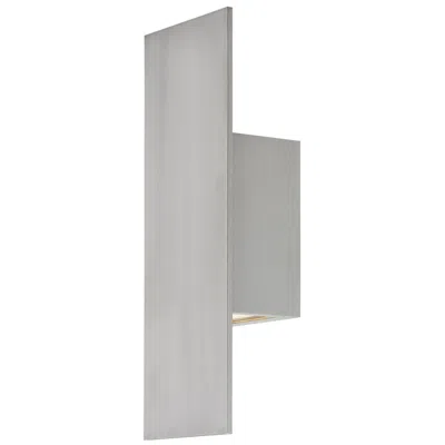 Dweled Icon 14" High Brushed Aluminum Led Outdoor Wall Light