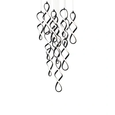 Dweled Interlace 13 - Light Pendant In Chrome