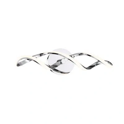 Dweled Interlace 1-light Led Vanity Light In Chrome