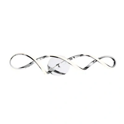 Dweled Interlace 1-light Led Vanity Light In Chrome
