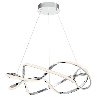 Dweled Interlace 28" Wide Chrome Led Pendant Light