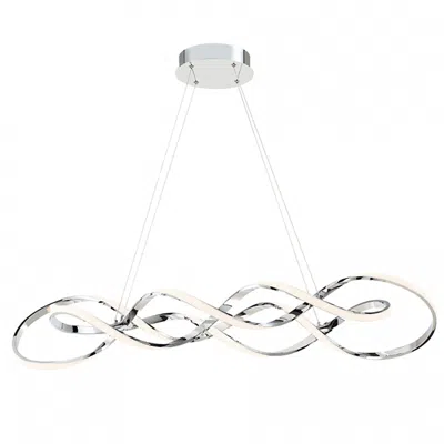 Dweled Interlace 39" Wide Chrome Metal Led Pendant Light
