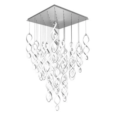 Dweled Interlace 41 - Light Led Pendant In Chrome