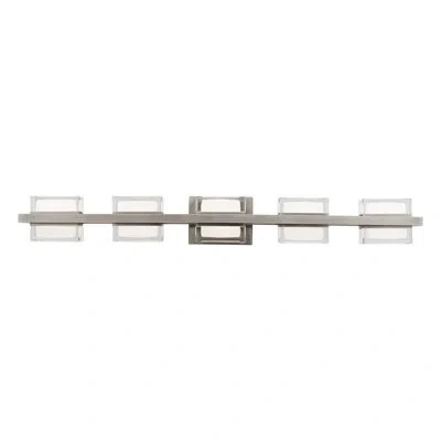 Dweled Interlok Led Bath Vanity & Wall Light In Brushed Nickel