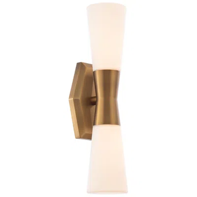 Dweled Locke 18" High Aged Brass Led Wall Sconce