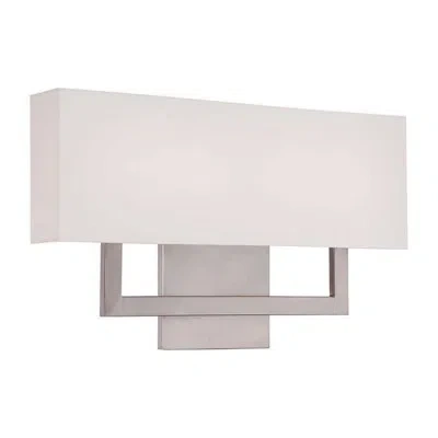 Dweled Manhattan 1 - Light Led Dimmable Flush Mount Sconce In Brushed Nickel