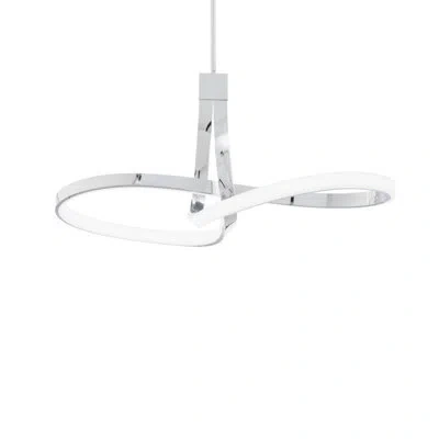 Dweled Mobius Led Linear Pendant In Chrome