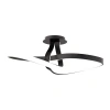 Dweled Mobius Led Semi-flush Mount In Black