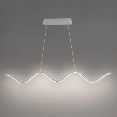 Dweled Morae 44in Led Linear Pendant 3000k In Brushed Nickel