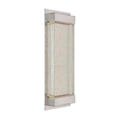 Dweled Mythical Shortt 1 - Light Led Dimmable Polished Nickel Flush Mounted Sconce