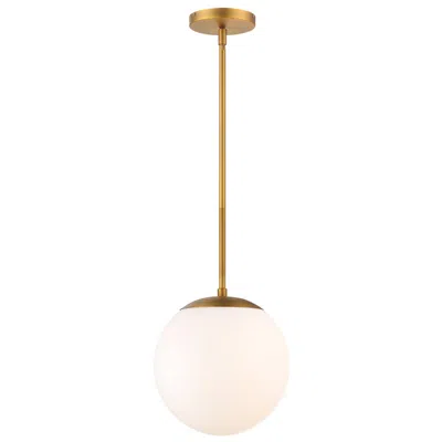 Dweled Niveous 10"h X 10"w 1-light Pendant In Aged Brass