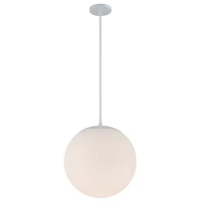 Dweled Niveous 13 3/4" Wide White Globe Led Pendant Light