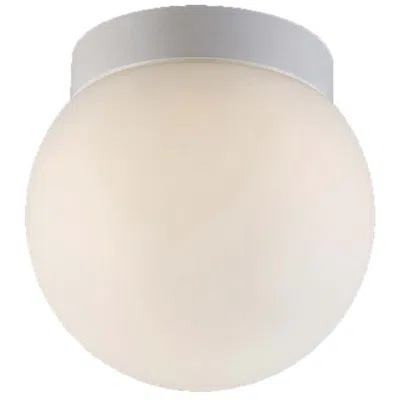 Dweled Niveous 6" Wide White Globe Modern Led Ceiling Light