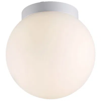 Dweled Niveous 9" Wide White Globe Modern Led Ceiling Light