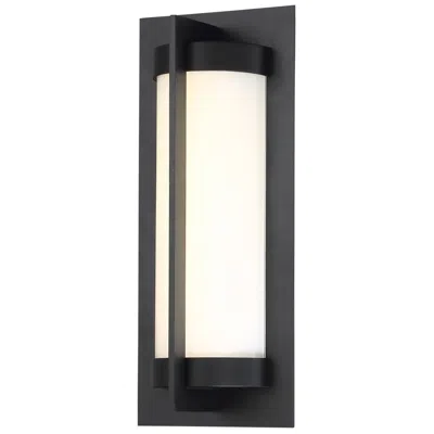Dweled Oberon 14" High Black Led Outdoor Wall Light
