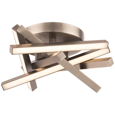 Dweled Parallax 16 1/4"w Brushed Nickel Led Ceiling Light