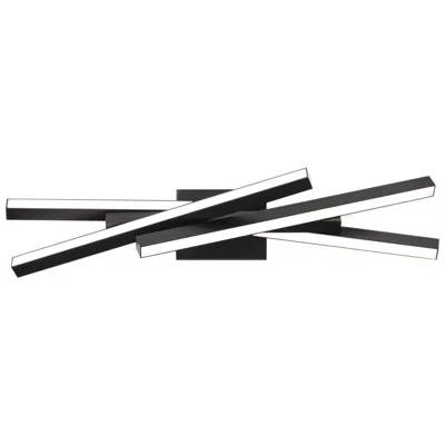 Dweled Parallax 27" Wide Black 2700k Led Vanity Bath Light