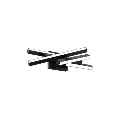 Dweled Parallax Dimmable Led Bathroom Vanity & Sconce In Black