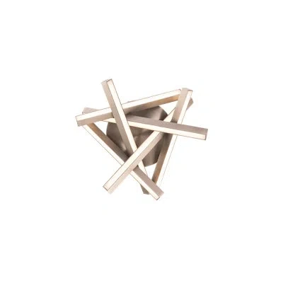 Dweled Parallax Led Semi Flush Mount In Black
