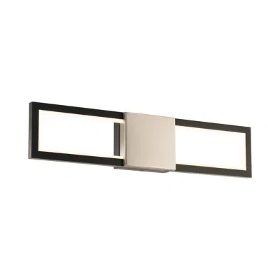 Dweled Peekaboo Led 4-cct Bath Vanity & Wall Light In Black,brushed Nickel