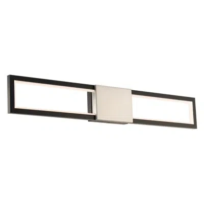 Dweled Peekaboo Led 4-cct Bath Vanity & Wall Light In Black,brushed Nickel