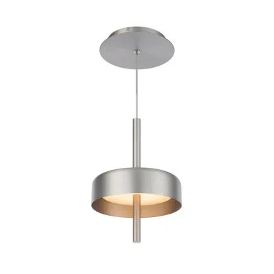 Dweled Pierce 7" Led Mini Pendant 3000k In Brushed Nickel