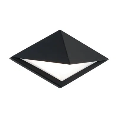 Dweled Pique Aluminum Led Outdoor Wall Light In Satin Black