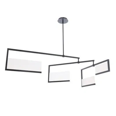 Dweled Quartet 56in Led Linear Pendant 3000k In Black