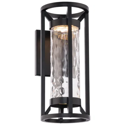 Dweled Roslyn 14" High Black Led Outdoor Wall Light