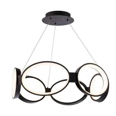 Dweled Saltaire 22.63" Led Chandelier 3000k In Black