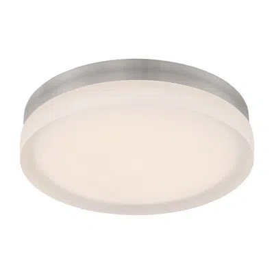 Dweled Slice 1-light Led Flush Mount In Brushed Nickel