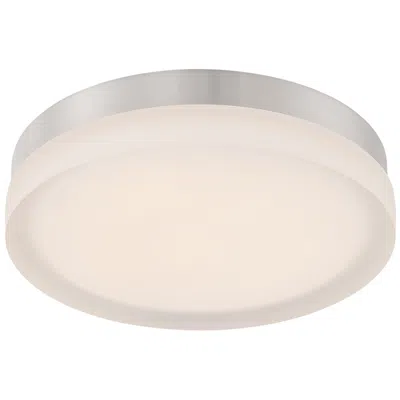 Dweled Slice 9" Wide Brushed Nickel Round Led Ceiling Light