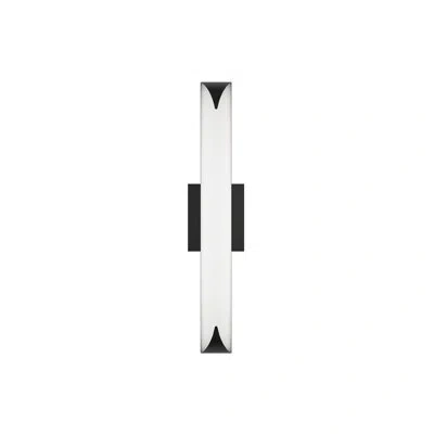 Dweled Straitaway Dimmable 24" Bath Vanity & Wall Light With Built In Color Temperature Switch From 2700k/3 In Black