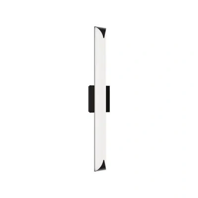 Dweled Straitaway Dimmable 32" Bath Vanity & Wall Light With Built In Color Temperature Switch From 2700k/3 In Black
