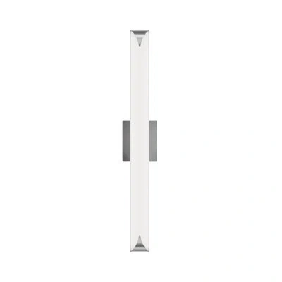 Dweled Straitaway Dimmable 32" Bath Vanity & Wall Light With Built In Color Temperature Switch From 2700k/3 In Brushed Nickel