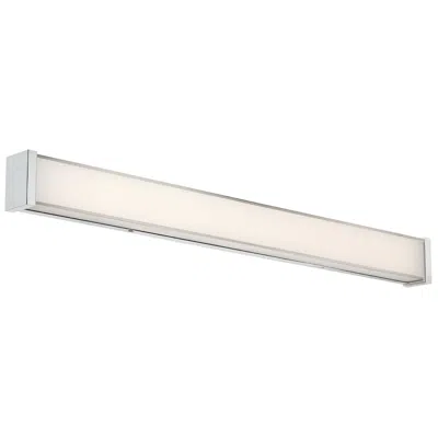 Dweled Svelte 3.13"h X 34.5"w 1-light Linear Bath Bar In Chrome