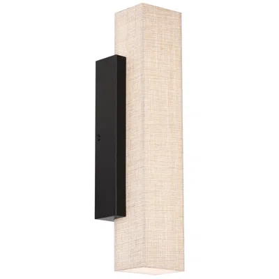 Dweled Volga 17 3/4" High Black Led Wall Sconce