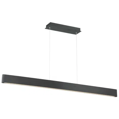 Dweled Volo 54" Wide Black Bar Led Modern Linear Pendant