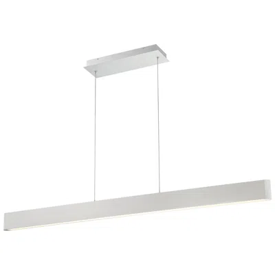 Dweled Volo 54" Wide Brushed Aluminum Led Linear Pendant
